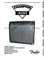 Fender Champion-300 - Owners Manual